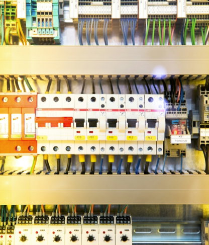multicolored electronic part